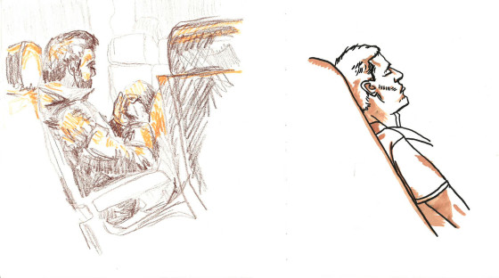 early-sketch-two-man-on-train