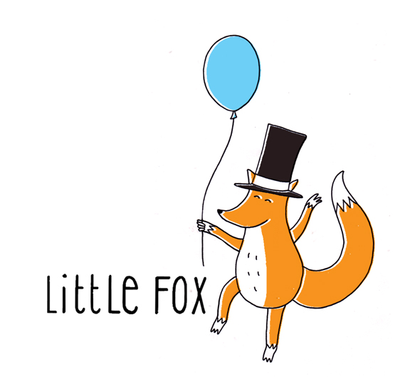 little fox logo design by ellen vesters illustrator