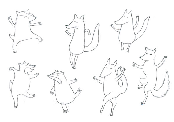 fox badger by ellen vesters illustrator and graphic designer